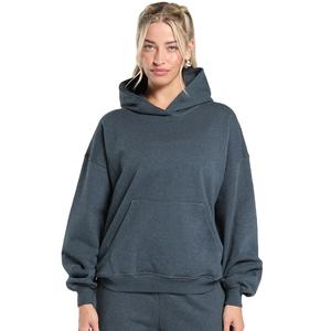 <b>Women</b> Fleece <b>Hoodie</b> <b>Blue</b> Marl Premium Quality Pullover <b>Hoodie</b> Long Sleeve Streetwear <b>for</b> Winter Comfortable Breathable Cotton - Product Image 1