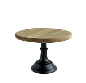 Présentoir à gâteau en bois rustique marron fait à la main décor de ferme présentoir de nourriture et de fête - Product Image 6