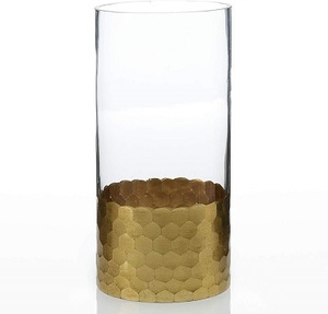 Vases en métal modernes uniques avec support, finition bicolore en fer, vente en gros, décoration intérieure, vases à fleurs - Product Image 5