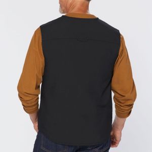 Chaleco de trabajo personalizado OEM para hombre, tela de lona de poliéster/algodón, cierre de cremallera, bolsillo frontal para verano, ropa de construcción - Product Image 6