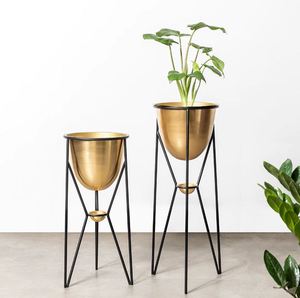 Maceta de suelo de Metal hecha a mano de la mejor calidad con soporte para jardín, hogar, sala de estar interior - Product Image 4