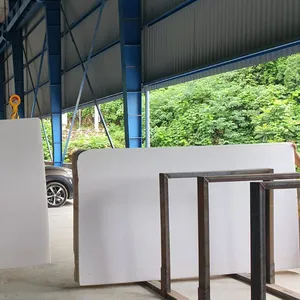 Gangsaw lempengan-kristal putih lempengan marmer harga pabrik dari produsen di Vietnam