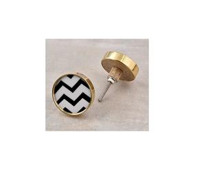 Perillas de mármol redondas únicas doradas en blanco y negro Más vendidos con tamaño de forma de color personalizado Hecho EN LA India Artículo - Product Image 1