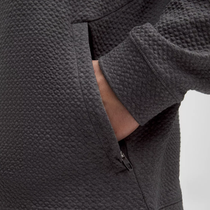 เสื้อฮู้ดแบบสวมหัวเสื้อฮู้ดทรงลำลองสีพื้นวาฟเฟิลผ้าฝ้าย100% รุ่นออกแบบได้ตามต้องการเป็นมิตรกับสิ่งแวดล้อมสำหรับฤดูใบไม้ผลิ - Product Image 5