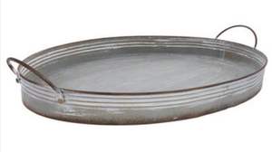 Décoration de table design de luxe pour la maison plateau galvanisé de qualité exclusive pour accessoires de cuisine - Product Image 2