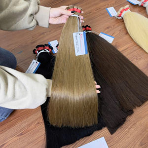 Vietnamien 100% vrais cheveux humains en gros produit en vrac Extensions de cheveux Hairshop couleur cheveux en vrac sans trame - Product Image 1