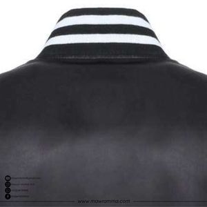 Wholesale Custom Men's Polyester/Cotton Varsity Jacket Sporty Winter Lightweight Luxury Streetwear Patchwork Front OEM High - Product Image 5