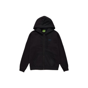 Customized 330g Cotton Sports Fleece Jacket Unisex Autumn Zipper Hoodie with Plain Blank Hood Casual Knitted Fabric - Product Image 3