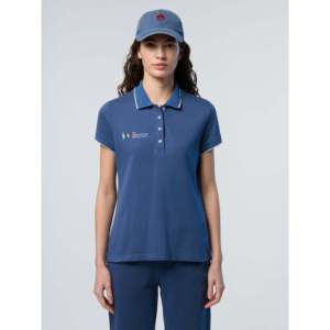 Collection North Sails AC38 pour femme : Short en denim foncé respirant avec logo, style décontracté, en maille Oxford et élasthanne, lavable en machine - Product Image 4