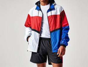 2025 a prueba de viento Color sólido 2 piezas conjunto cortavientos al aire libre chándal conjunto cortavientos conjuntos cortos - Product Image 2