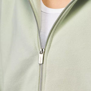 Unisex personalizado bordado cremallera completa cárdigan Halloween Streetwear hombres Rhinestone Sudadera con capucha para el invierno - Product Image 6