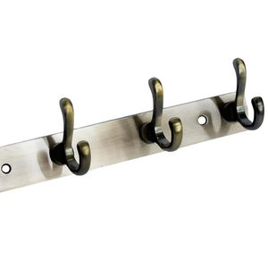 Over The Door <b>Coat</b> Rack 6 Hook Clothes <b>Hanger</b> Space Saving Door Organizer <b>Metal</b> Storage Rack - Product Image 2