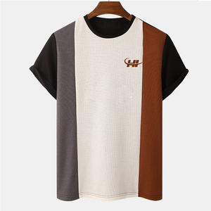 T-shirt pour homme personnalisable de haute qualité, dernier design, nouvelle arrivée, léger, écologique, séchage rapide, respirant, uni, coupe classique - Product Image 1