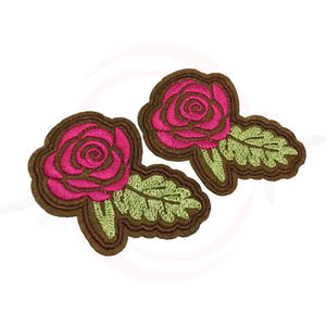 Presse à chaud de haute qualité Patch brodé coloré découpé au Laser bord paillettes fer à repasser Style PVC toile matériel 3D Logo personnalisable - Product Image 3