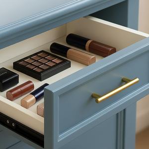 Poignée de meuble moderne en alliage de zinc, durable, noir mat, écologique, minimaliste, pour cuisine, salle à manger, salle de bain, tiroir - Product Image 6