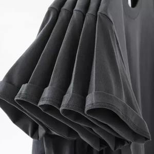 T-shirt vierge unisexe 100 % coton pour homme, personnalisable, de haute qualité, pour impression de logo – Vente en gros OEM - Product Image 3