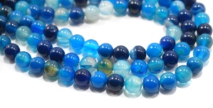 Cuentas de piedra de ónix multicolor de grado AAA de 15,5 ", 1 hebra, 1 piedra preciosa, cuentas naturales sueltas redondas de 8mm para la fabricación de joyas - Product Image 2