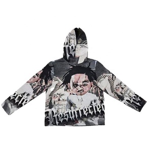 เสื้อกันหนาวผ้าคอตตอนสำหรับผู้ชายเสื้อกันหนาวสีพื้นมีฮู้ดผ้าโพลีเอสเตอร์/ ผ้าฝ้ายออกแบบได้ตามต้องการสำหรับฤดูหนาว - Product Image 3