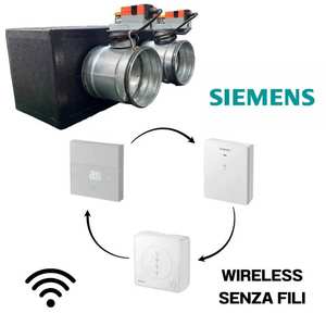 Plenum con conductos y unidad de control motorizada de persianas con WiFi de 2 zonas, interfaz Siemens flexible, conexión lateral VMC para sistemas HVAC - Product Image 4