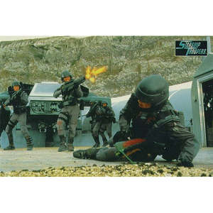 Starship Troopers Simple Style Postcard for Valentine's Day New Year Birthday or Business Printed Pattern <b>Paper</b> Material - Product Image 1