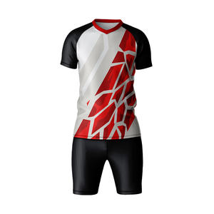 Venta al por mayor de alta calidad transpirable 100% poliéster antibacteriano uniforme de fútbol de secado rápido clásico Retro fútbol Jersey ropa de fútbol - Product Image 6