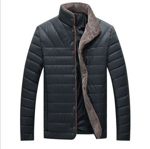 Latest Custom Men's <b>Puffer</b> <b>Jacket</b> with OEM Printed Logo Casual Winter Canvas <b>Jacket</b> with Pockets Customized Oem Service - Product Image 3