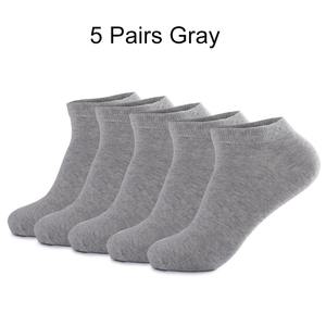 <b>Men's</b> New Arrival Solid Knitted Cotton <b>Quarter</b> <b>Socks</b> Breathable Dirt-Resistant for Summer for Business Daily Casual High Crew - Product Image 4