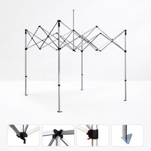 Tienda emergente con marco de aluminio y logotipo personalizado de estrella de aluminio con PC impermeable para eventos al aire libre, ferias comerciales, publicidad, pancartas impresas - Product Image 3