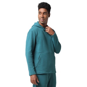 Sudadera con capucha relajada de mezcla de algodón ultrasuave para hombre, perfecta para días casuales y para descansar, disponible en varios tonos tierra - Product Image 1