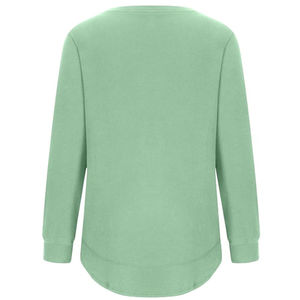 Sweatshirts d'hiver personnalisés pour femmes - Polaire surdimensionné léger 100% coton Écologique Logo et couleur personnalisés - Product Image 5