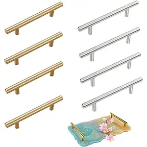 Exclusive quality brass tray handle gold and silver coating best selling product brass serving tray customized size