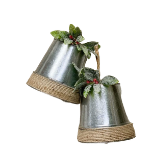 Finition antique cloche de noël accessoires de décoration de fête tissu suspendus cloches en métal bonhomme de neige décoration de la maison de haute qualité - Product Image 2