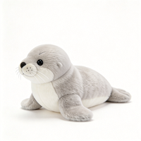 En gros, Adorable coussin en peluche phoque, poupée animal marin en peluche douce, poupée en peluche mignonne de dessin animé, coussin en peluche phoque personnalisé