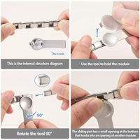 Pulsera Modular de Acero Inoxidable con Eslabones Desmontables de 9mm, Estilo Italiano, para Joyería, Imprimible y Grabable