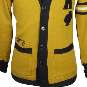 Vente en gros de pulls cardigan pour hommes OEM, tricot pur, col en V, respirants, confortables, avec couleur personnalisée - Product Image 3