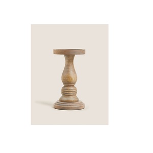 Engraved Design Long Eco-Friendly <b>Wooden</b> High-Quality Handmade Home Decor Candle <b>Holder</b> for Wedding Decoration Candle Stand - Product Image 4
