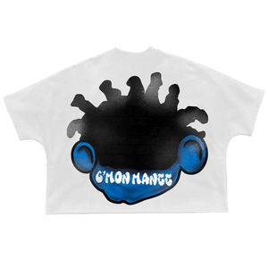 Camiseta de alta calidad para hombre 100% algodón serigrafiado camiseta de gran tamaño Boxy Fit ácido lavado serigrafía camiseta manga - Product Image 6