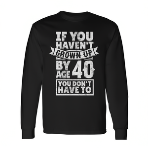 Camiseta de manga larga para 40 cumpleaños, divertida, para celebrar la edad de 40, con diseño divertido. - Product Image 2