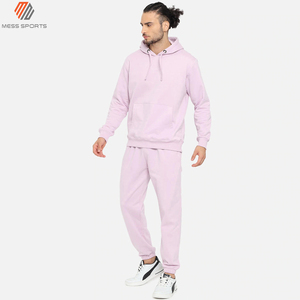 Survêtements d'hiver personnalisés MESS SPORTS pour hommes, ensembles de jogging à marque privée, en molleton technique 100 % coton, grandes tailles avec sweats à capuche - Product Image 3