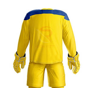 2025 Ensemble d'uniformes de hockey sur glace pour hommes de haute qualité Nom d'équipe personnalisé Nouveau design Fabriqué au Pakistan en vente! - Product Image 6