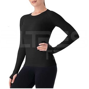 Tops de yoga Premium para mujer, manga completa y secado rápido, diseño transpirable y de alta calidad, ropa de yoga al por mayor barata - Product Image 1