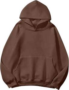 Jersey de algodón de peso pesado Premium Unisex, sudaderas con capucha para hombre, diseño de bolsillo de cuello redondo bordado, sudaderas de invierno para hombre - Product Image 5