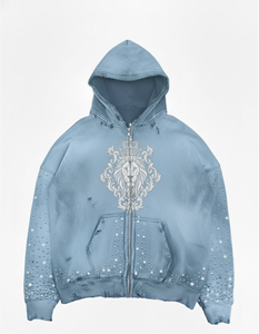 Sudadera con Capucha Personalizada con Pedrería, para Hombre y Mujer, de Poliéster/Algodón, 280g, Impermeable, Transpirable, con Bolsillo Grande - Product Image 4