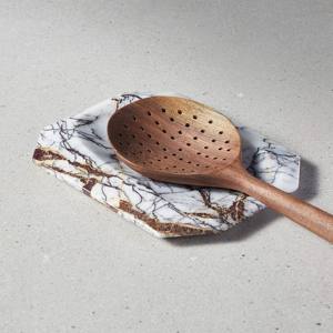 Marble Spoon Rest Metal <b>Kitchen</b> Holder for Spatulas Spoons <b>Tongs</b> More - Product Image 4