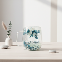 Tasse en verre borosilicate à double paroi de qualité supérieure et durable 3306343-0.36, 360 ml, style nordique, résistante à la chaleur, compatible lave-vaisselle