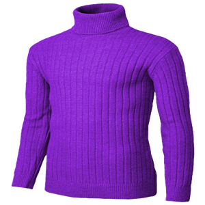 Suéter Unisex de Cuello Alto Ajustado, Tejido de Punto, Manga Larga, Transpirable, de Secado Rápido y Antiarrugas - Product Image 2