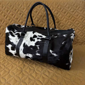 Sac de voyage de week-end en cuir véritable de qualité supérieure, léger, grande capacité, fermeture éclair, sangle réglable, prix d'usine, OEM - Product Image 5