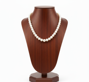 High Quality AAA Grade Handcrafted <b>Cultured</b> Freshwater <b>Pearl</b> Women's <b>Necklace</b> Beads Classic Styles Round/Gold White-Third Party - Product Image 3