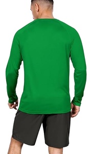 เสื้อยืดคอกลมแขนยาวสำหรับผู้ชายเสื้อยืดผ้าฝ้าย100% พิมพ์ลายทรงหลวมแบบลำลองออกแบบได้ตามต้องการ - Product Image 5