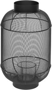 Lanterne T suspendue en fer décorative d'extérieur élégante couleur or noir bougie votive pour la décoration intérieure faite à la main - Product Image 5